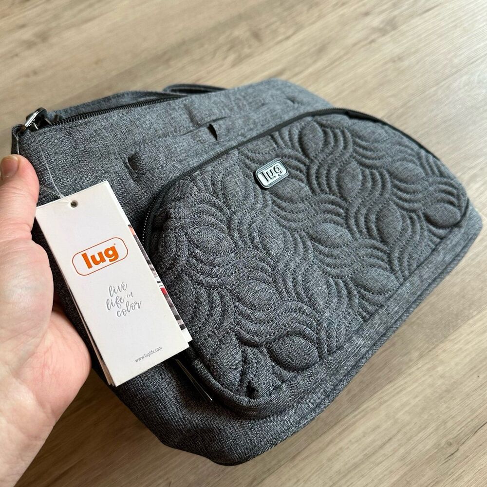Lug Samba Crossbody Purse Heather Gray NEW NWT - Picture 3 of 10